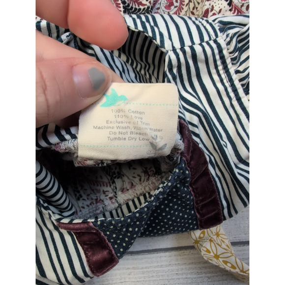 4 Matilda Jane Platinum HTF Stripe/Paisley Flutter Top - Picture 7 of 7